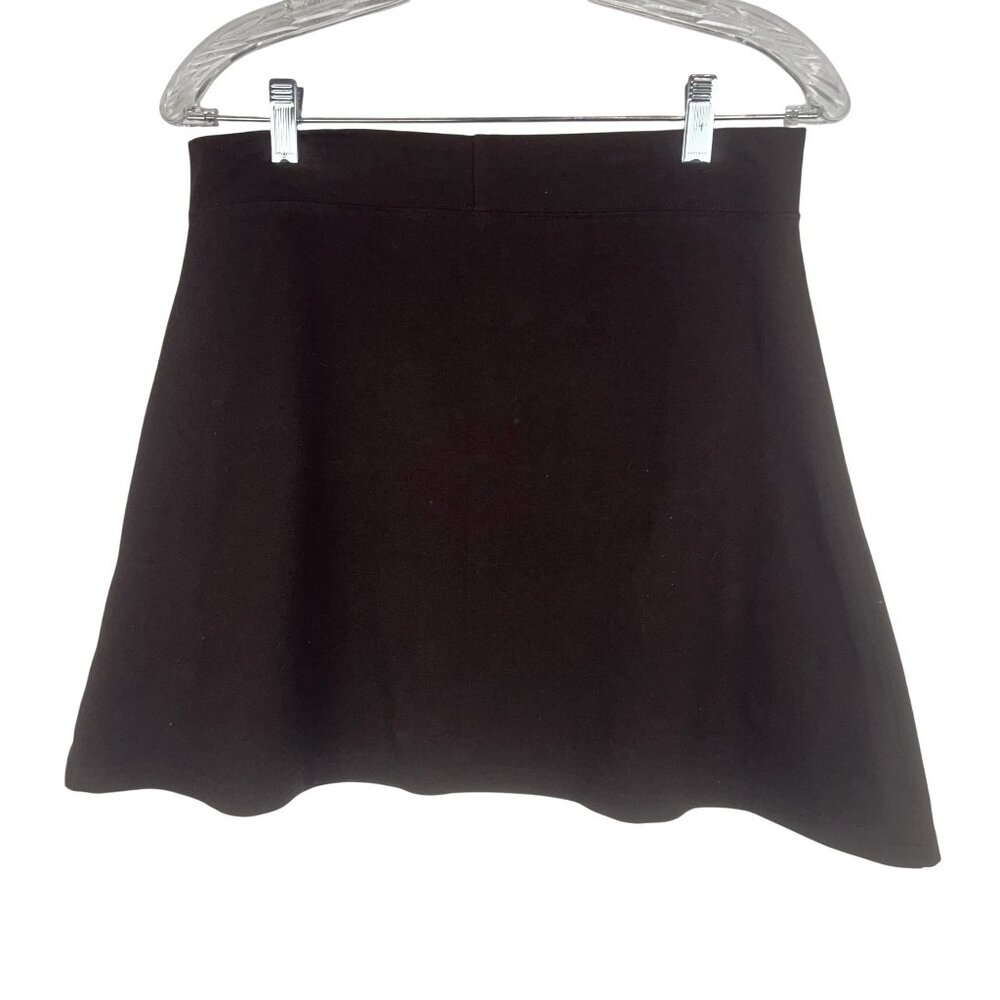 Womens Medium Cocoa Brown A-Line Athletic Mini Skirt USA by Back Pocket Sports